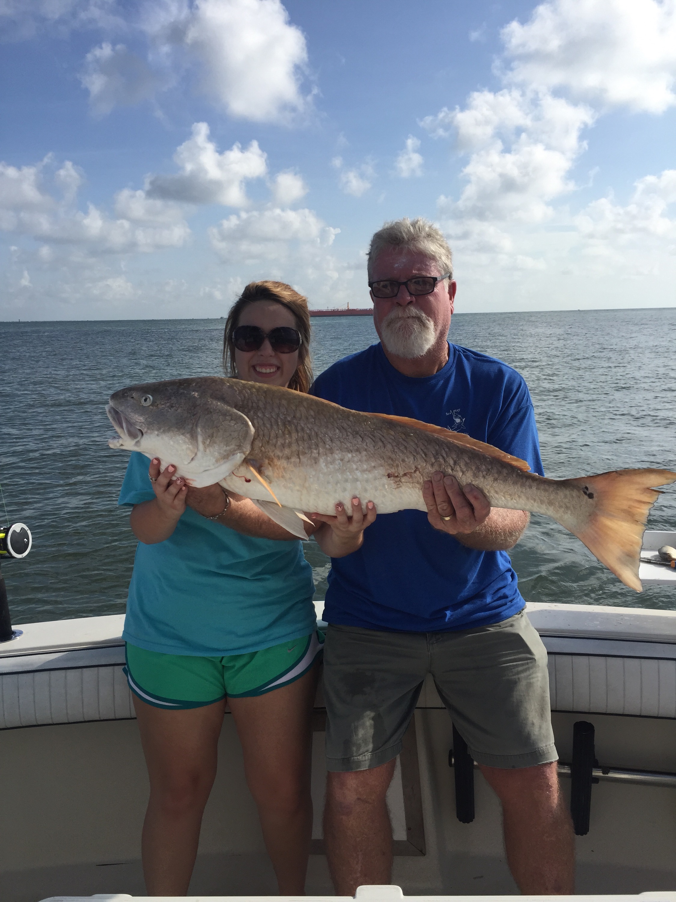 Redfish caught in Galveston Texas. Fishing Charter Seaplay